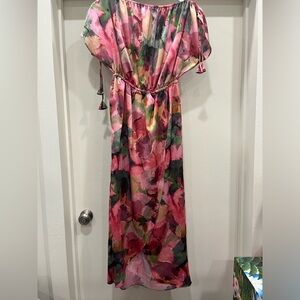 MISA Los Angeles - Off Shoulder Floral Dress - Size S